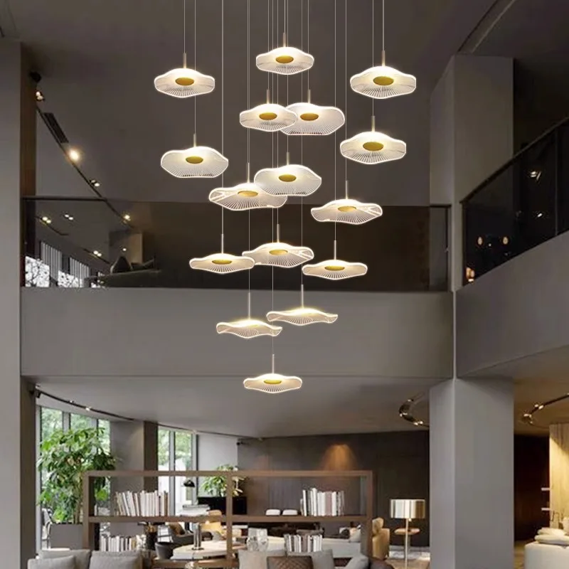 Nordic Stair Chandelier Pendant Light – Modern Ceiling Lighting