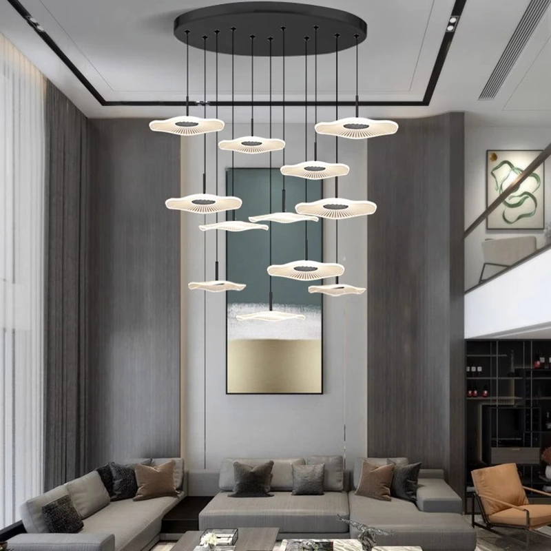Nordic Stair Chandelier Pendant Light – Modern Ceiling Lighting - Image 5