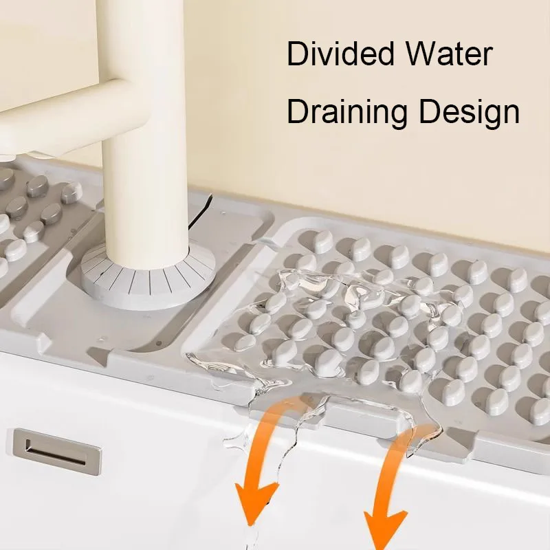 Silicone Sink Splash Guard – Spill-Proof Faucet Drain Mat for Kitchen Sink - Image 2