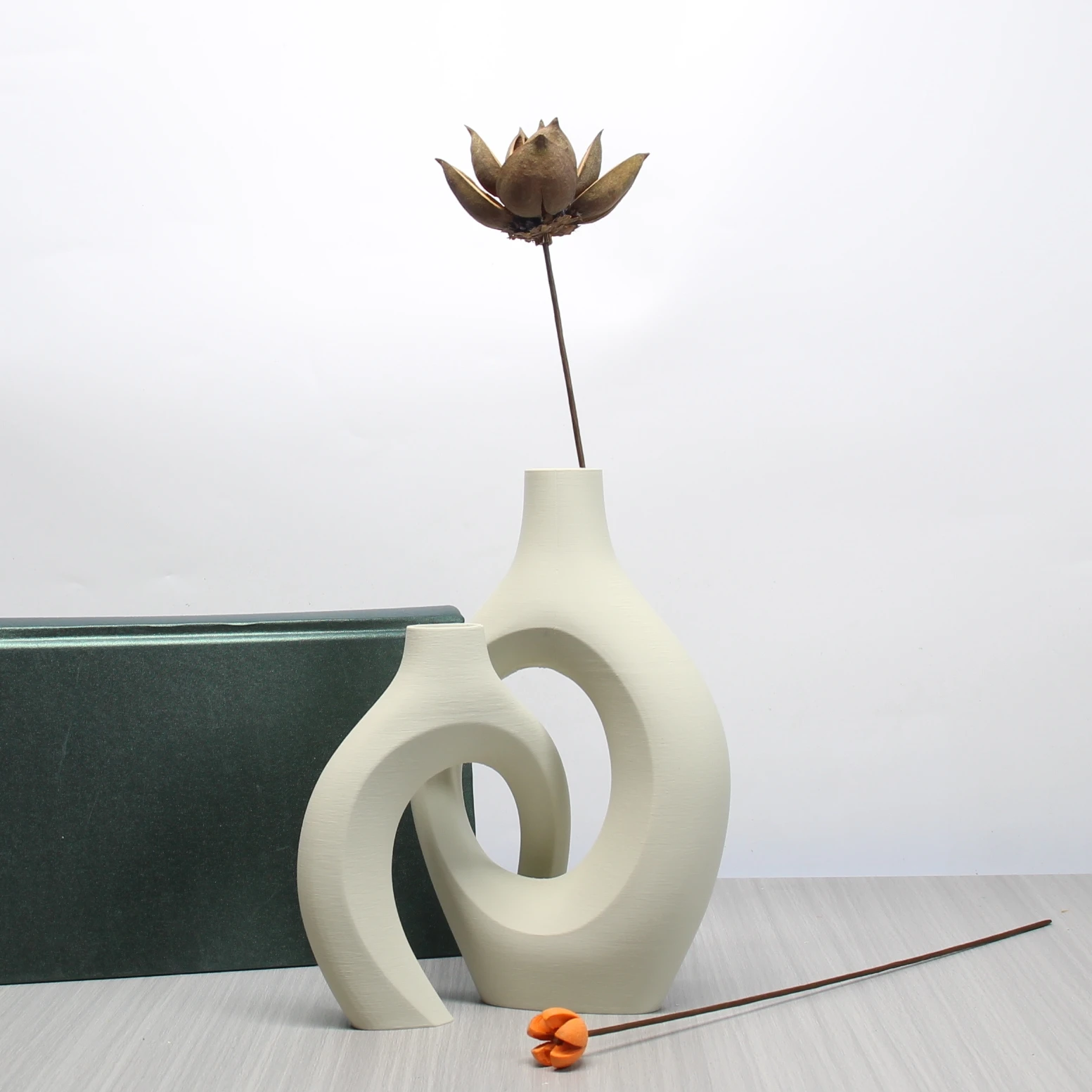 Bohemian Style Art Vase Set – Decorative Home & Office Vases - Image 2
