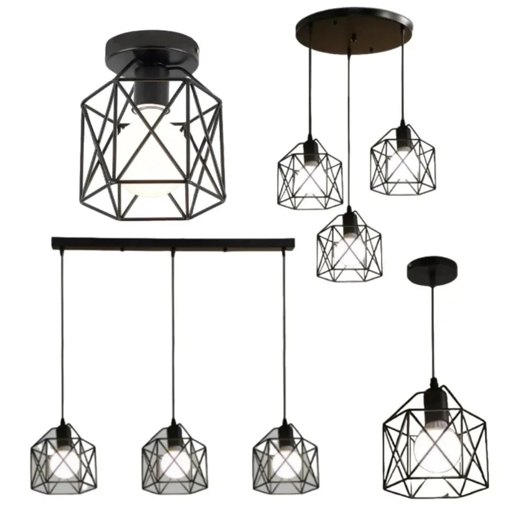 Industrial Pendant Light 1/3 Heads – Black Adjustable Hanging Lamp - Image 6