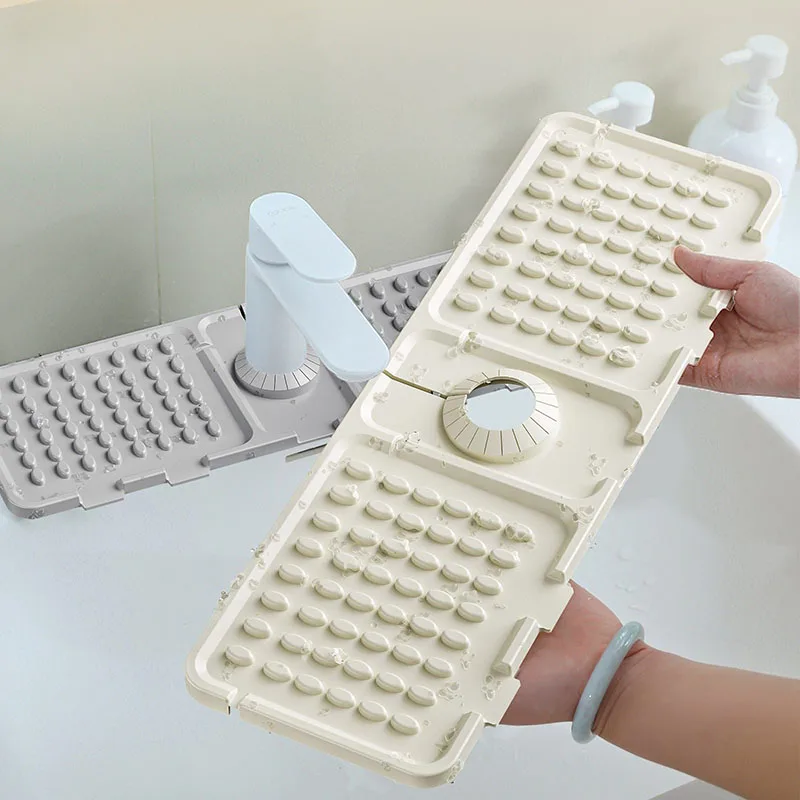 Silicone Sink Splash Guard – Spill-Proof Faucet Drain Mat for Kitchen Sink - Image 5