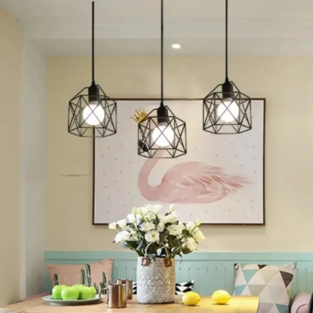 Industrial Pendant Light 1/3 Heads – Black Adjustable Hanging Lamp - Image 2